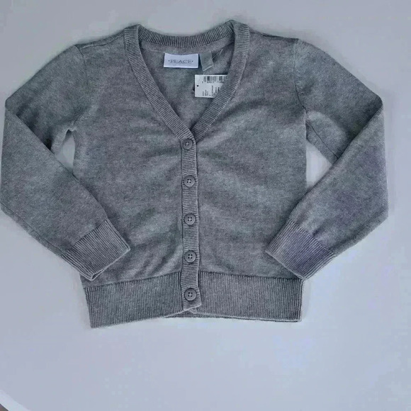 The Children’s Place  Girls Uniform V Neck Cardigan - Picture 2 of 5